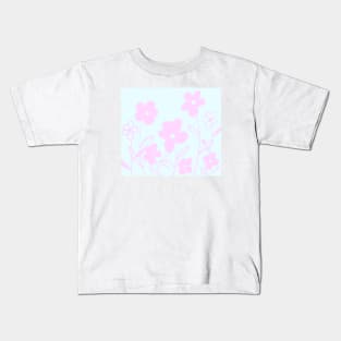 Pink Flowers Kids T-Shirt